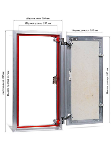 Люк под плитку ПРАКТИКА ЕВРОФОРМАТ АТР 30/60 (ш/в)