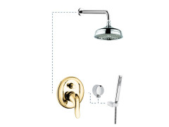 Emmevi Duka, душевой комплект 440OR, цвет золото