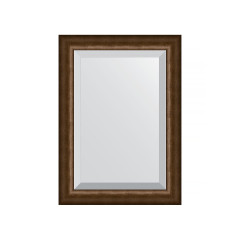 Зеркало настенное с фацетом EVOFORM в багетной раме состаренная бронза, 52х72 см, BY 1128