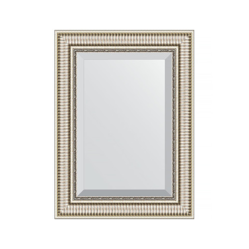 Зеркало настенное с фацетом EVOFORM в багетной раме серебряный акведук, 57х77 см, BY 1228