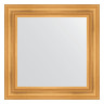 Зеркало настенное EVOFORM в багетной раме травленое золото, 72х72 см, BY 3155