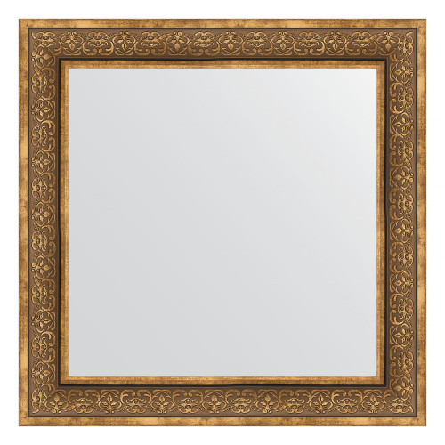 Зеркало настенное EVOFORM в багетной раме вензель бронзовый, 83х83 см, BY 3255