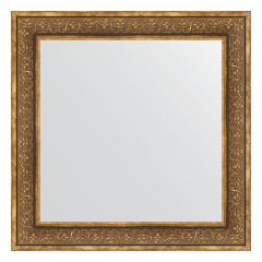 Зеркало настенное EVOFORM в багетной раме вензель бронзовый, 83х83 см, BY 3255