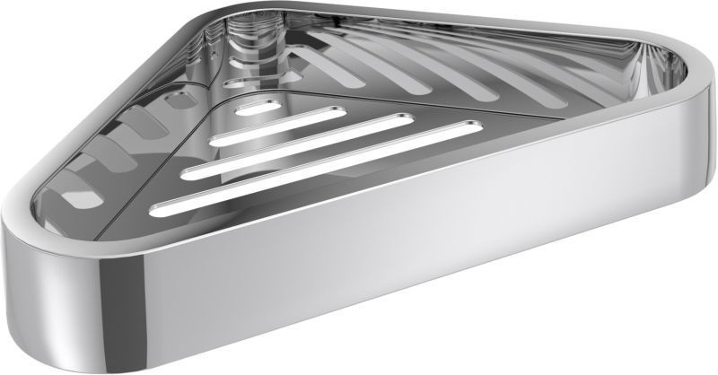 Gedy Outline, решётка угловая 1-уровневая, цвет хром