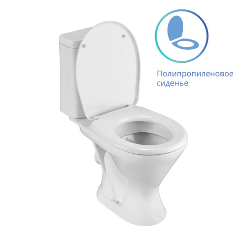 Унитаз-компакт Santeri Грация с горизонтальным выпуском (1.P210.3.S00.00B.F)