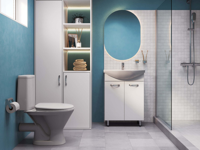 Унитаз-компакт Santeri Грация с горизонтальным выпуском (1.P210.3.S00.00B.F)