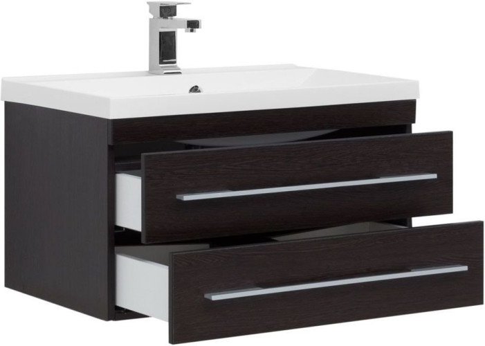 Тумба с раковиной Aquanet Нота NEW 75 венге