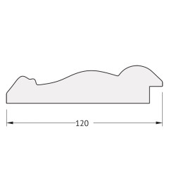 Зеркало настенное Polygon EVOFORM в багетной раме состаренное дерево с орнаментом, 67х82 см, BY 7270