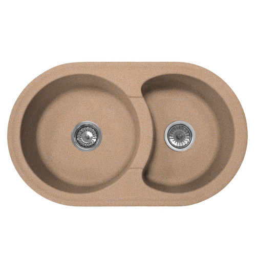 Кухонная мойка Formastone FostoGran FG 78-47, овальная, цвет латте