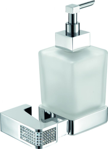 Sanibano Diamond, настенный стеклянный дозатор, цвет хром-кристаллы Swarovski crystal