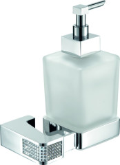 Sanibano Diamond, настенный стеклянный дозатор, цвет хром-кристаллы Swarovski crystal