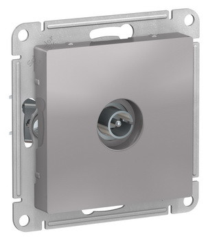 TV Розетка проходная 4DB, механизм, АЛЮМИНИЙ Schneider Electric ATLASDESIGN ATN000392