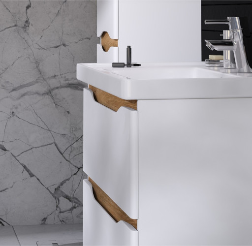 Комплект в ванную Ceruttispa тумба Алессандрия подвесная 60 с умывальником "Кантэ 60"