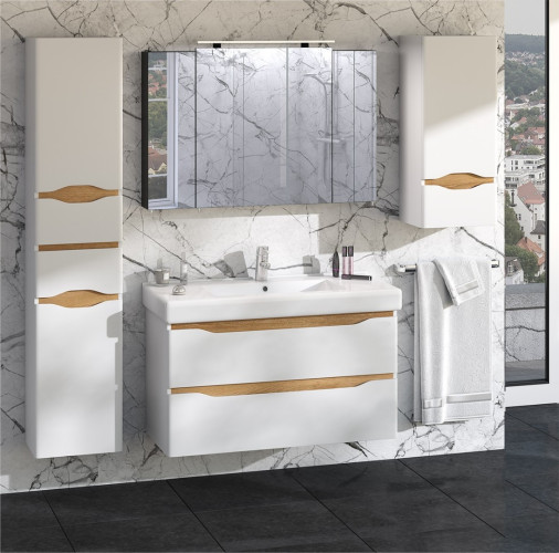 Комплект в ванную Ceruttispa тумба Алессандрия подвесная 60 с умывальником "Кантэ 60"