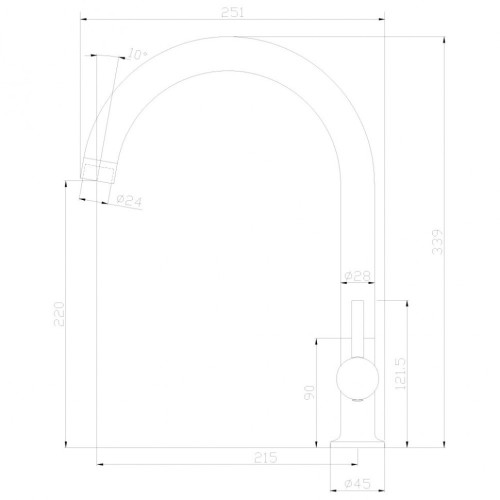 Смеситель для кухни Rossinka X25-23U