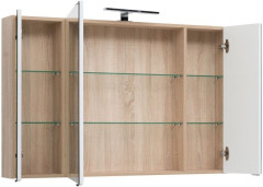 Зеркало-шкаф Aquanet Остин 120 дуб сонома