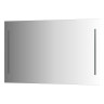 Зеркало настенное с 2-мя встроенными LED-светильниками Ledline EVOFORM 120х75 см, BY 2120