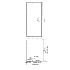 Душевой уголок WasserKRAFT Berkel 80x100 48P29