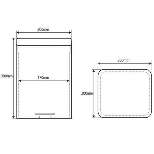 Ведро мусорное Bemeta 125115071