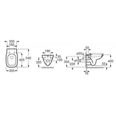 Roca Debba Подвесной унитаз