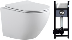 Унитаз с инсталляцией Aquanet Cetus 2.0 W/886668SDOO