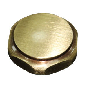 Заглушка SR Rubinetterie 1/2 для радиатора серия "ретро", цвет бронза