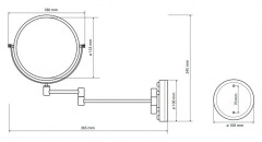 Косметическое зеркало Bemeta 106301705