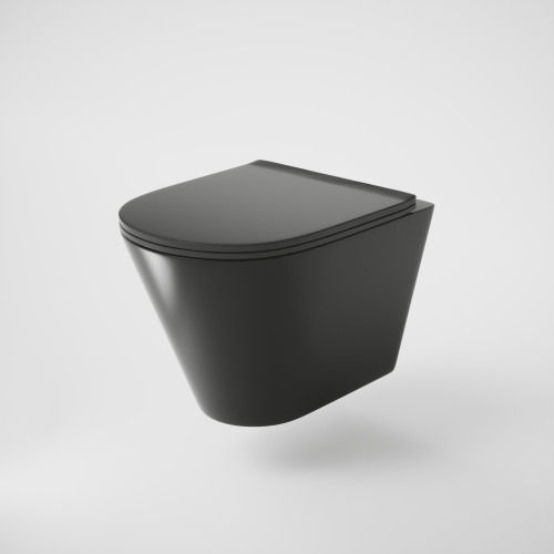 Унитаз Grossman GR-4477BMS (480*360*360) подвесной БЕЗОБОДКОВЫЙ черный матовый с тонкой крышкой