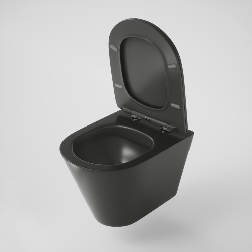 Унитаз Grossman GR-4477BMS (480*360*360) подвесной БЕЗОБОДКОВЫЙ черный матовый с тонкой крышкой