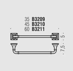 Полотенцедержатель Colombo Design Portofino B3211.bronze