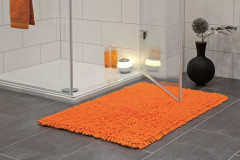 Batex Hair, двухсторонний прямоугольный коврик из 100% хлопка, размер 60x90 см, цвет оранжевый
