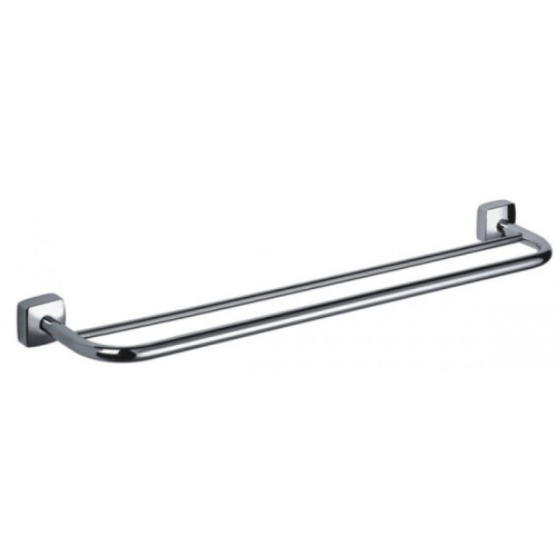 Полотенцедержатель Fixsen Kvadro трубчатый двойной 60 см, хром (FX-61302)