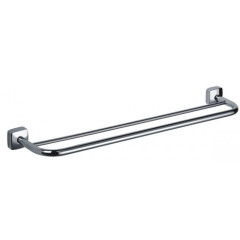 Полотенцедержатель Fixsen Kvadro трубчатый двойной 60 см, хром (FX-61302)