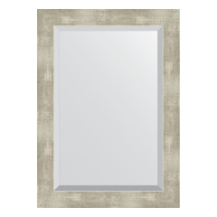 Зеркало настенное с фацетом EVOFORM в багетной раме алюминий, 51х71 см, BY 1129