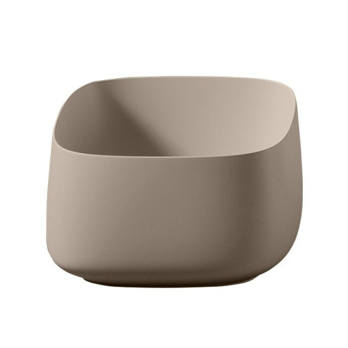 Раковина Artceram Cognac Quadro 430*430*225 отверстия для смесителя-отсутствуют Brown matera