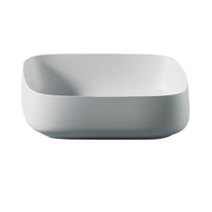 Раковина Artceram Cognac Quadro 560*410*155 отверстия для смесителя-отсутствуют белый матовый