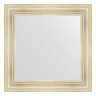 Зеркало настенное EVOFORM в багетной раме травленое серебро, 72х72 см, BY 3156