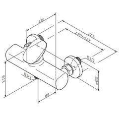 Смеситель для душа AM PM Spirit V2.0 F70A20000