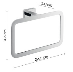 Gedy Atena, полотенцедержатель - кольцо, цвет хром