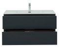 Мебель для ванной Aquanet Алвита New 100 2 ящика, антрацит