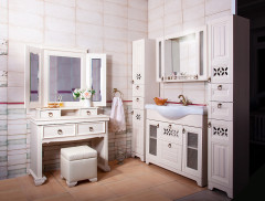 Зеркало Бриклаер Кантри 120 4627125414121 Бежевый дуб прованс