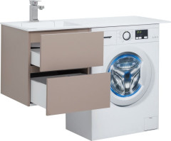 Тумба с раковиной Aquanet Алвита 120 L капучино