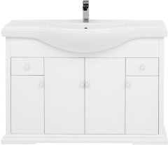 Тумба с раковиной Aquanet Лагуна Классик 120 белый