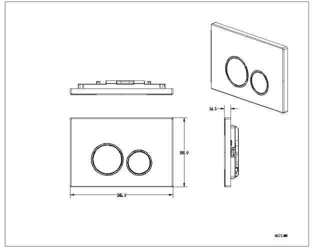 Кнопка смыва PFP 005DQ