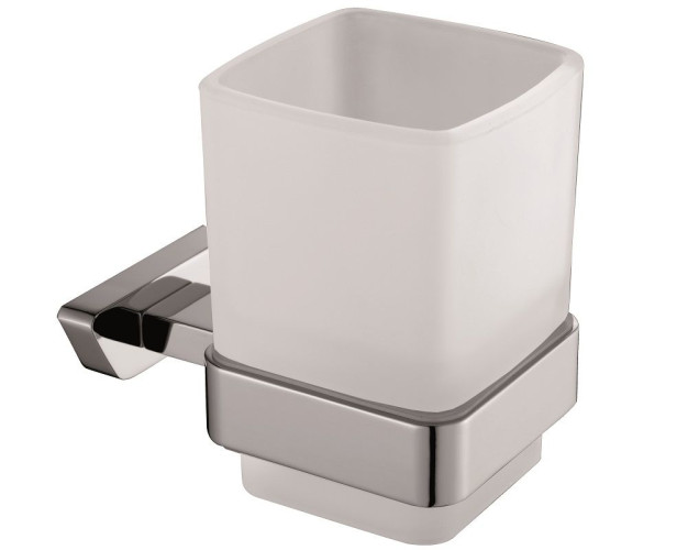 Sanibano Rock, настенный стеклянный стакан, цвет хром