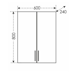Подвесной шкаф СанТа Дублин 60