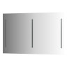 Зеркало настенное с 2-мя встроенными LED-светильниками Ledline EVOFORM 120х75 см, BY 2121