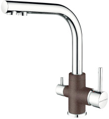Смеситель для кухни Paulmark ESSEN, кофе-хром, 213011-COCR, Paulmark