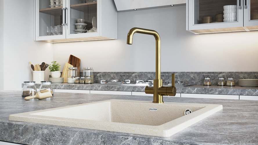 Смеситель для кухни Paulmark LOGAS, Lo213021-BR, Бронза, Paulmark