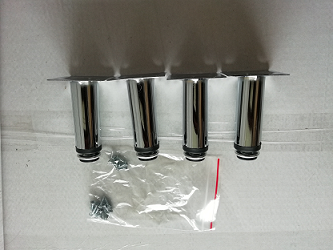 Ножки к тумбе Loranto Стиль 40, круглые, хром, 4шт. (CS00036183)